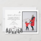 ANTORA Minimale Berg Pine-kerstkaart Kaart (Voorkant)