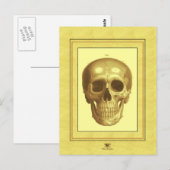 Antque Skull Briefkaart (Voorkant / Achterkant)