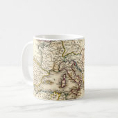 Antquie Map van Oude Romeinen Koffiemok (Voorkant links)