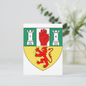 Antrim arms, Ierland Briefkaart (Staand voorkant)