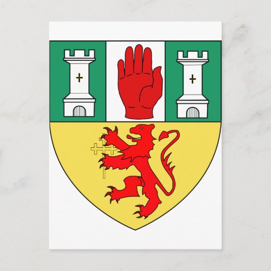 Antrim arms, Ierland Briefkaart (Voorkant)