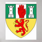 Antrim arms, Ierland Poster (Voorkant)