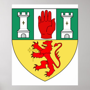 Antrim arms, Ierland Poster