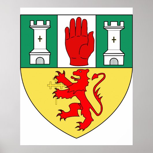 Antrim arms, Ierland Poster (Voorkant)