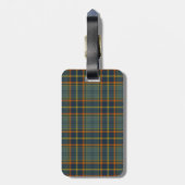 Antrim County Irish Tartan Bagagelabel (Achterkant verticaal)