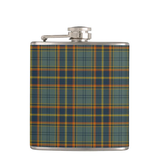 Antrim County Irish Tartan Heupfles (Voorkant)