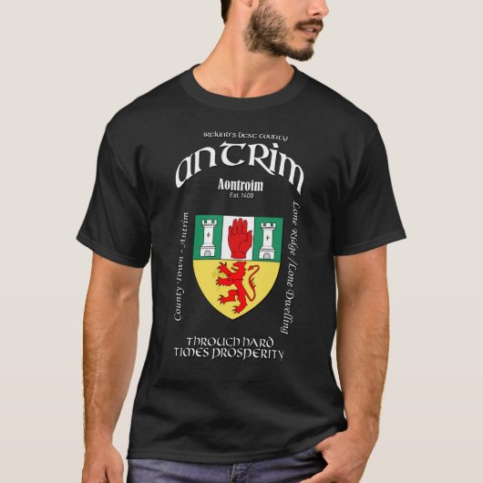 Antrim Ireland Crest T-Shirt (Voorkant)
