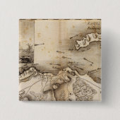 Antrim, Raghery Vierkante Button 5,1 Cm (Voorkant)