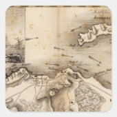 Antrim, Raghery Vierkante Sticker (Voorkant)