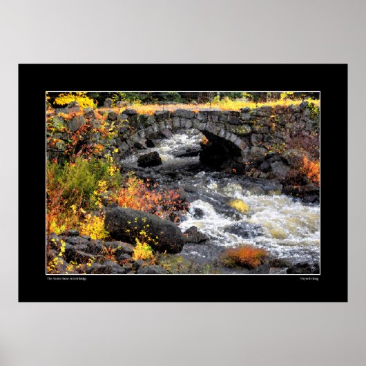 Antrim Stone Arch Bridge - New Hampshire Poster (Voorkant)