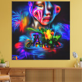 Antrofobie 2 canvas afdruk (Insitu (Woonkamer))