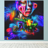 Antrofobie 2 canvas afdruk (Insitu (Houten vloer))