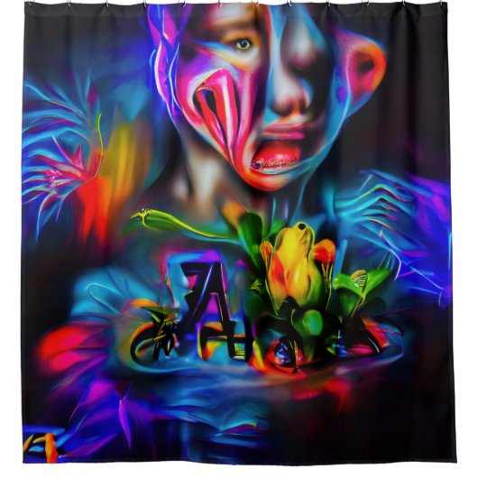 Antrofobie 2 douchegordijn (Voorkant)