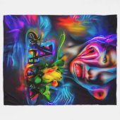 Antrofobie 2 fleece deken (Voorkant (Horizontaal))