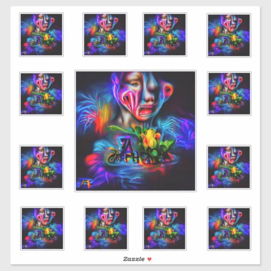 Antrofobie 2 sticker (Vel)