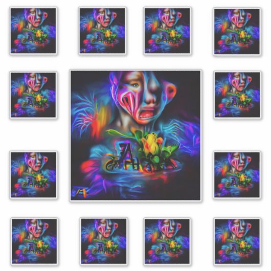 Antrofobie 2 sticker (Voorkant)