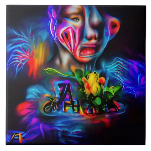 Antrofobie 2 tegeltje (Voorkant)