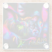 Antrofobie Glazen Onderzetter (Achterkant)