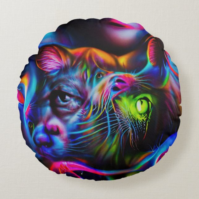 Antrofobie Rond Kussen (Voorkant)