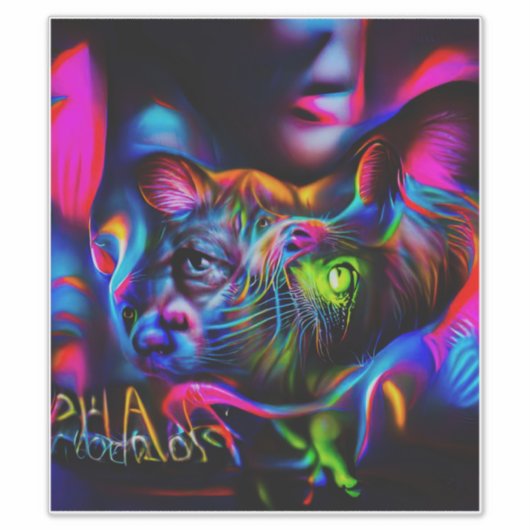 Antrofobie Sticker (Voorkant)