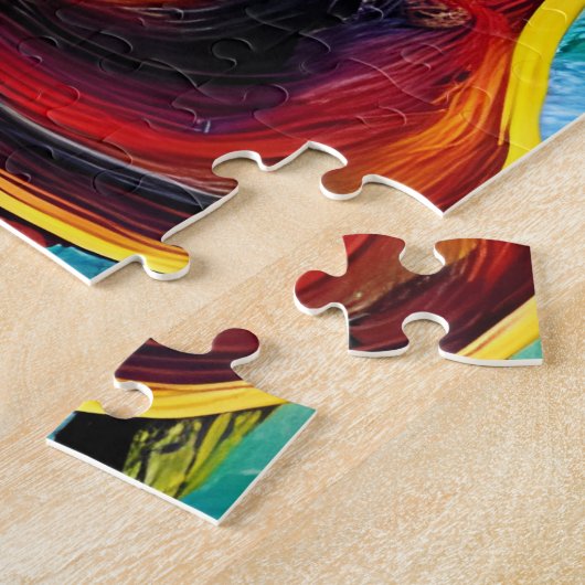 Antromorfe gitaren legpuzzel (Zijkant)