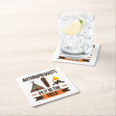 Antropologen doen het op het gebied van antropolog kartonnen onderzetters (Insitu)