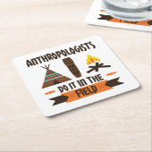 Antropologen doen het op het gebied van antropolog kartonnen onderzetters (Schuin)