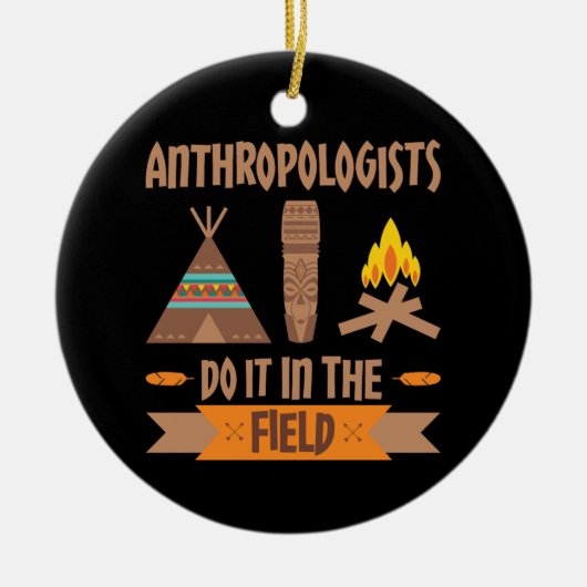 Antropologen doen het op het gebied van antropolog keramisch ornament (Voorkant)