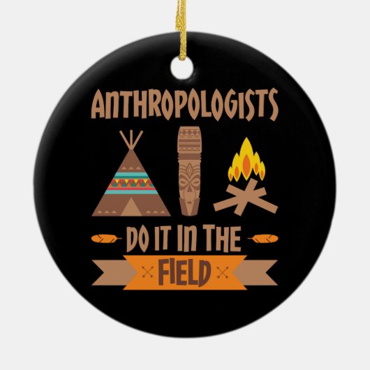 Antropologen doen het op het gebied van antropolog keramisch ornament (Achterkant)