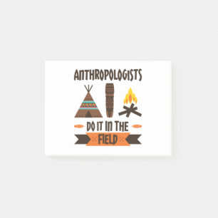Antropologen doen het op het gebied van antropolog post-it® notes