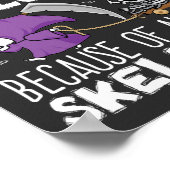 Antropologen houden van Halloween Skeletons Poster (Hoek)