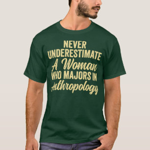 Antropologie Antropologie Quote nooit onderschatte T-shirt