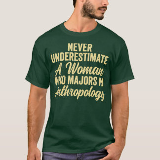 Antropologie Antropologie Quote nooit onderschatte T-shirt