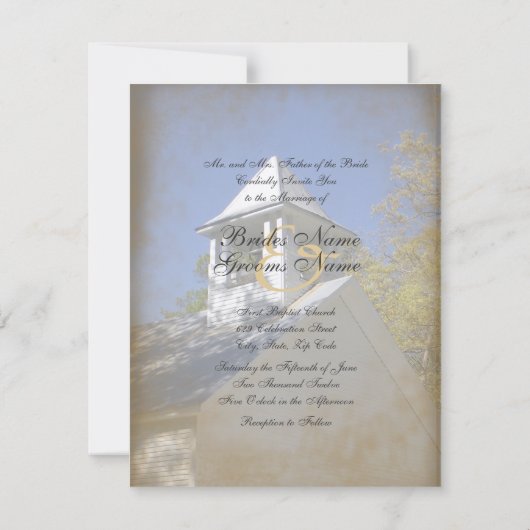 Antropologie  Chapeluitnodiging Kaart (Achterkant)