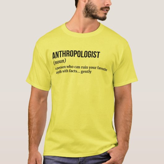 Antropologie Graden Grappig Definitie Shirt (Voorkant)