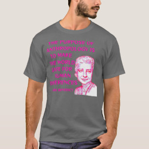 Antropologie heeft tot doel de wereld tot stand te t-shirt