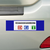 Antropologie ik dig het bumpersticker (Op auto)