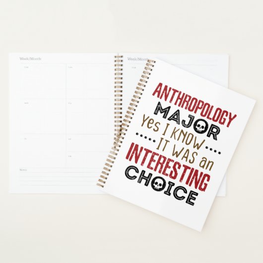 Antropologie majoor ja ik ken interessante keuze planner (Display)