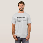 Antropologie Nerd Funny Definition Shirt (Voorkant volledig)