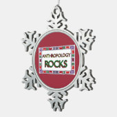 Antropologie Rocks Tin Sneeuwvlok Ornament (Rechts)