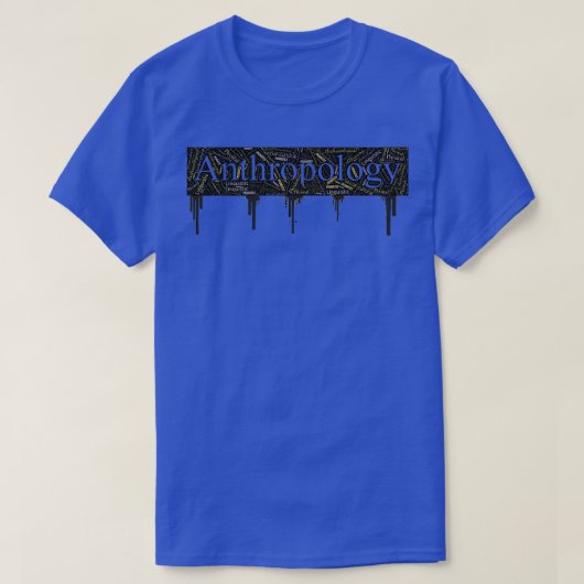 Antropologie Word Art Text T-shirt (Design voorkant)