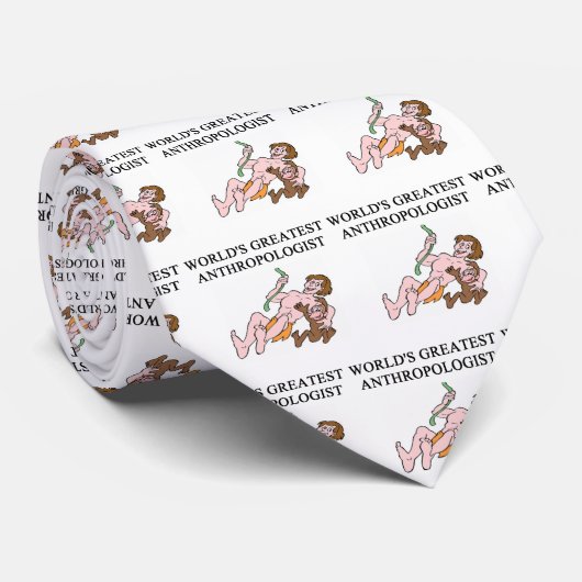 antropologische grap stropdas (Opgerold)