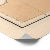  antropologische kaart van Europa (1861) Poster (Hoek)