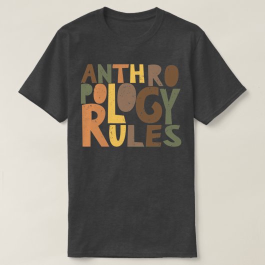 Antropologische regels t-shirt (Design voorkant)