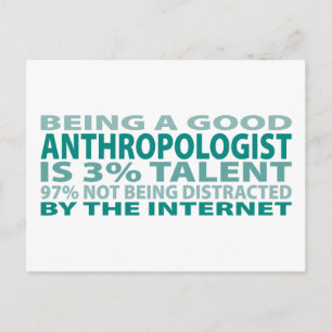 Antropoloog 3% Talent Briefkaart