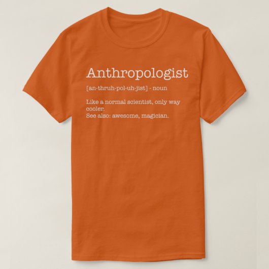 antropoloog definitie antropoloog t-shirt (Design voorkant)
