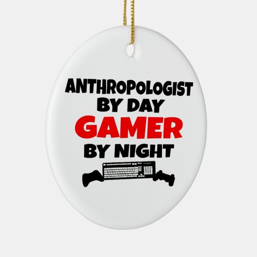 Antropoloog Gamer Keramisch Ornament (Rechts)