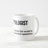 Antropoloog Koffie Mok - Funny Definition (Voorkant rechts)