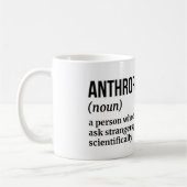 Antropoloog Koffie Mok - Funny Definition (Links)