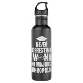 Antropoloog Woman Anthropology Student en Teac Waterfles (Voorkant)